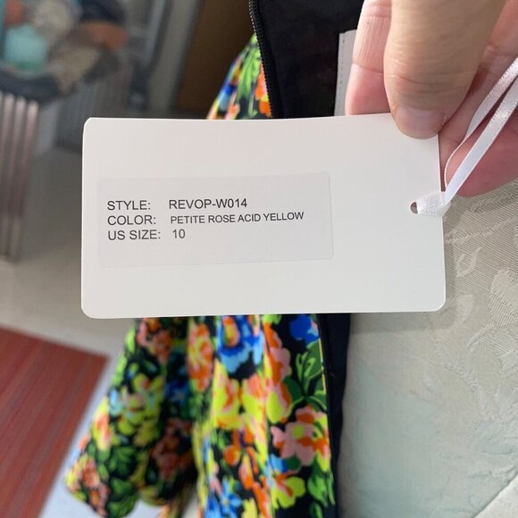 Les Reveries Womens Dress Size 10 Multicolor Flutter Sleeve Wrap Floral New - Picture 4 of 9